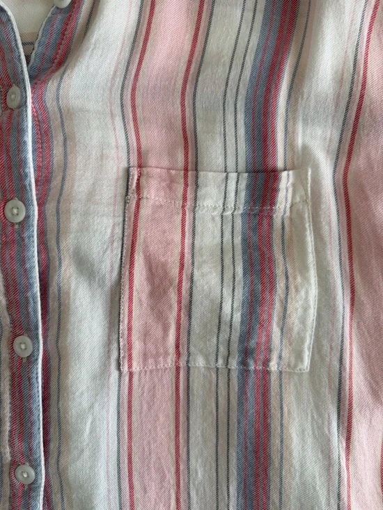 Anthropologie Pilcro & the Letterpress The Bo Boyfriend Buttondown Shirt Sz XS/S - Picture 10 of 15